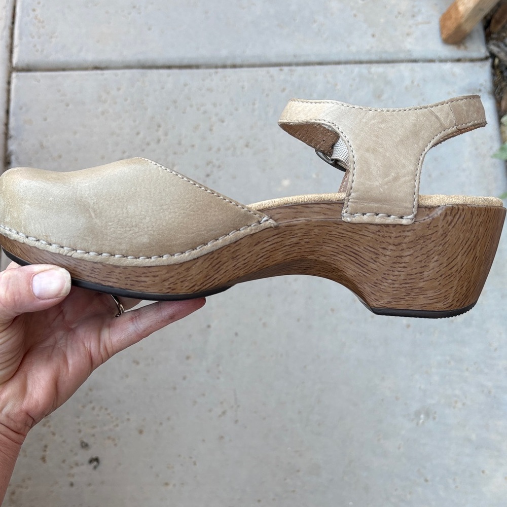 Dansko Tan Leather Mules - Picture 14 of 16